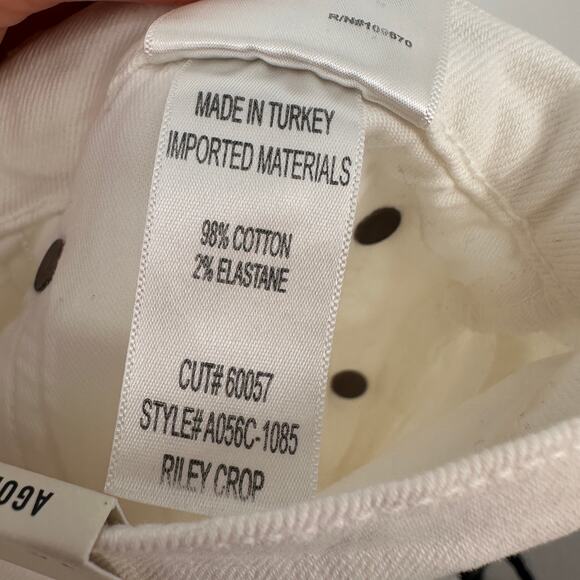 AGOLDE New Riley Crop Ankle Denim Jean in White Whip // 31 - Picture 11 of 12